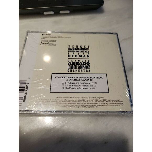 `Abbado, Claudio; London Sy...-Rachmaninov: Piano Concerto No. 3‎ - Picture 2 of 2